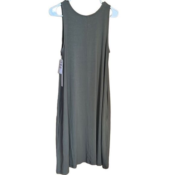 CASLON NORDSTROM TANK DRESS XS GREEN SWING SOFT SORREL READY TO GO EFFORTLESS - Picture 3 of 9